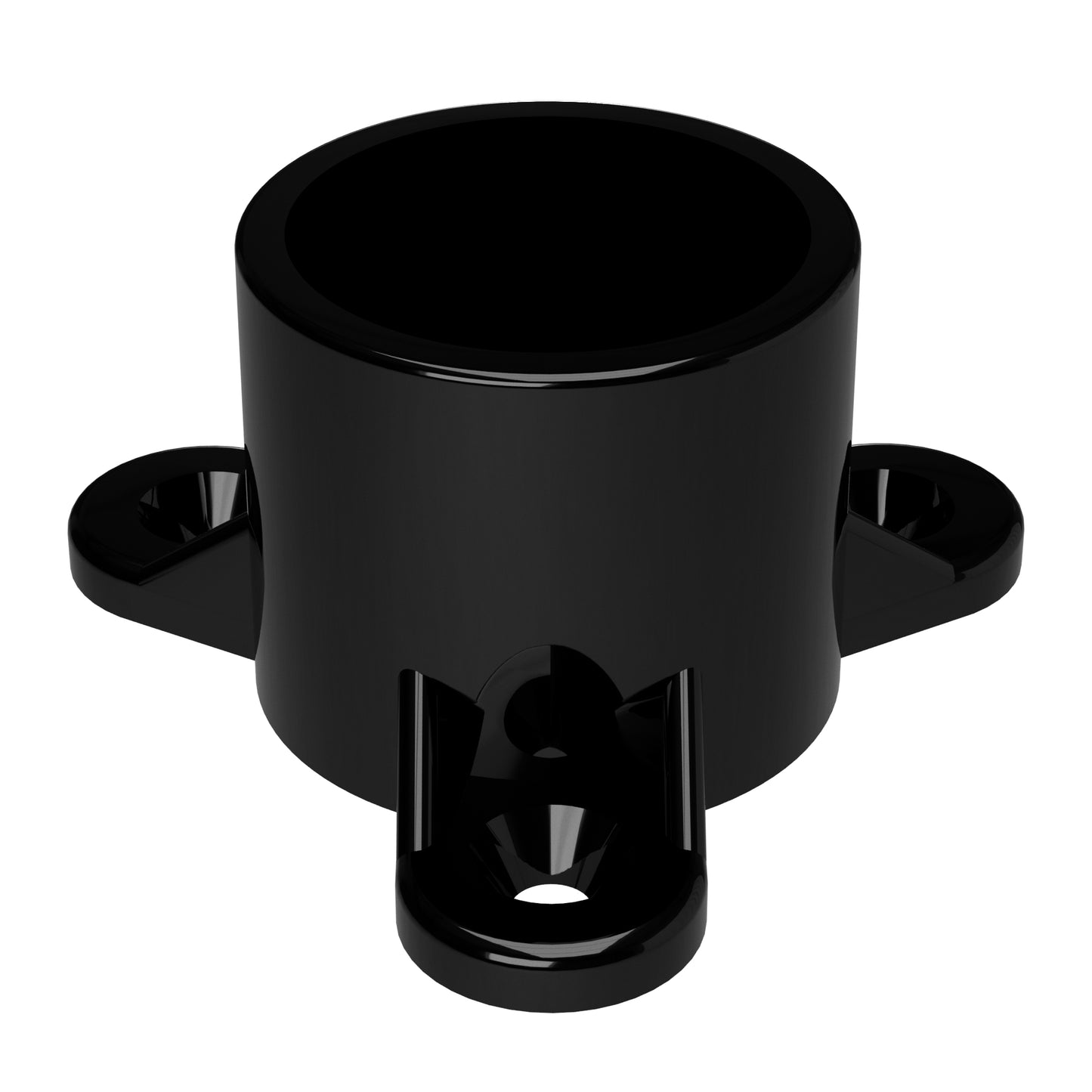 1" Screw Tab PVC Furniture Grade Cap - Table Cap - PVC Pipeworks