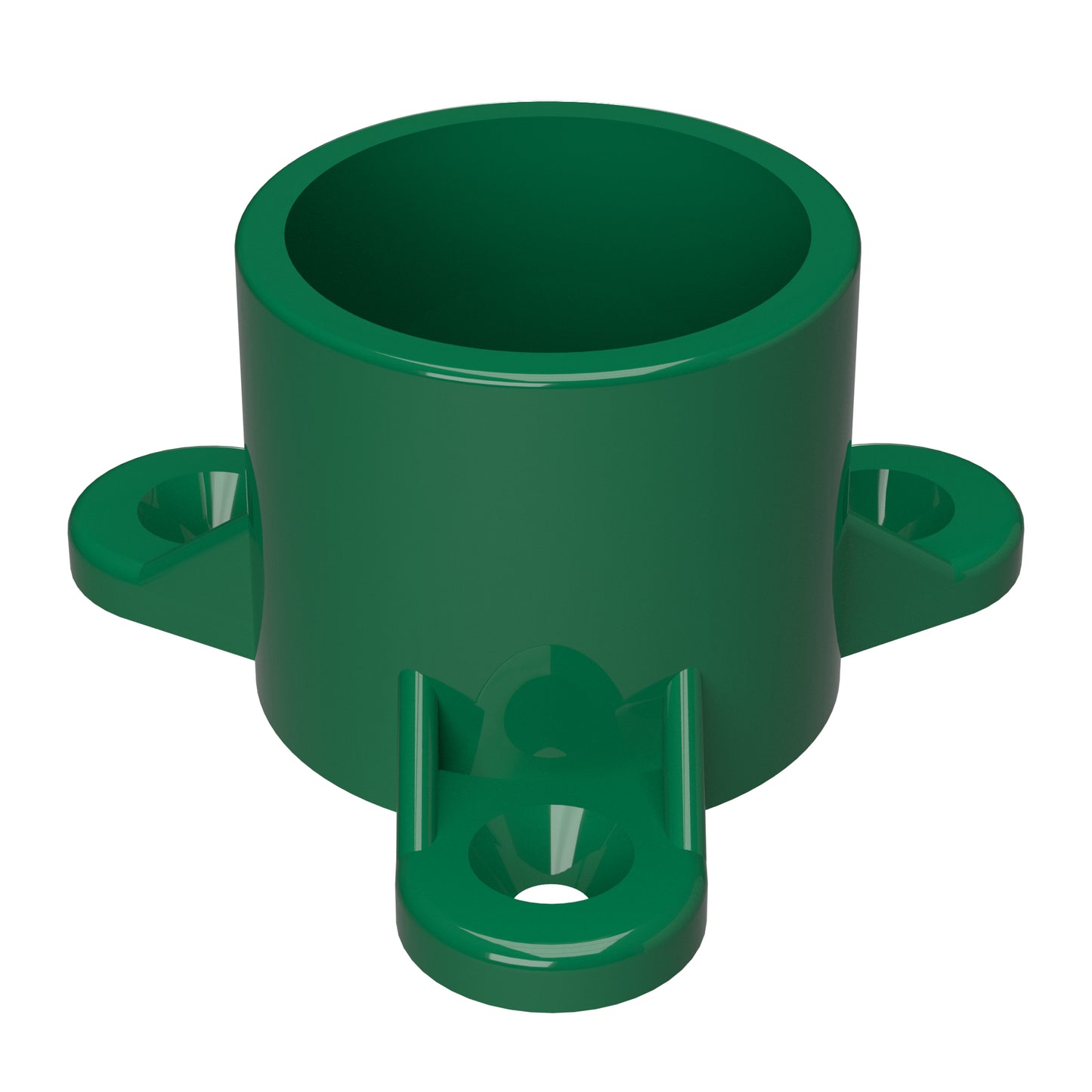 1" Screw Tab PVC Furniture Grade Cap - Table Cap - PVC Pipeworks