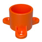1" Screw Tab PVC Furniture Grade Cap - Table Cap - PVC Pipeworks