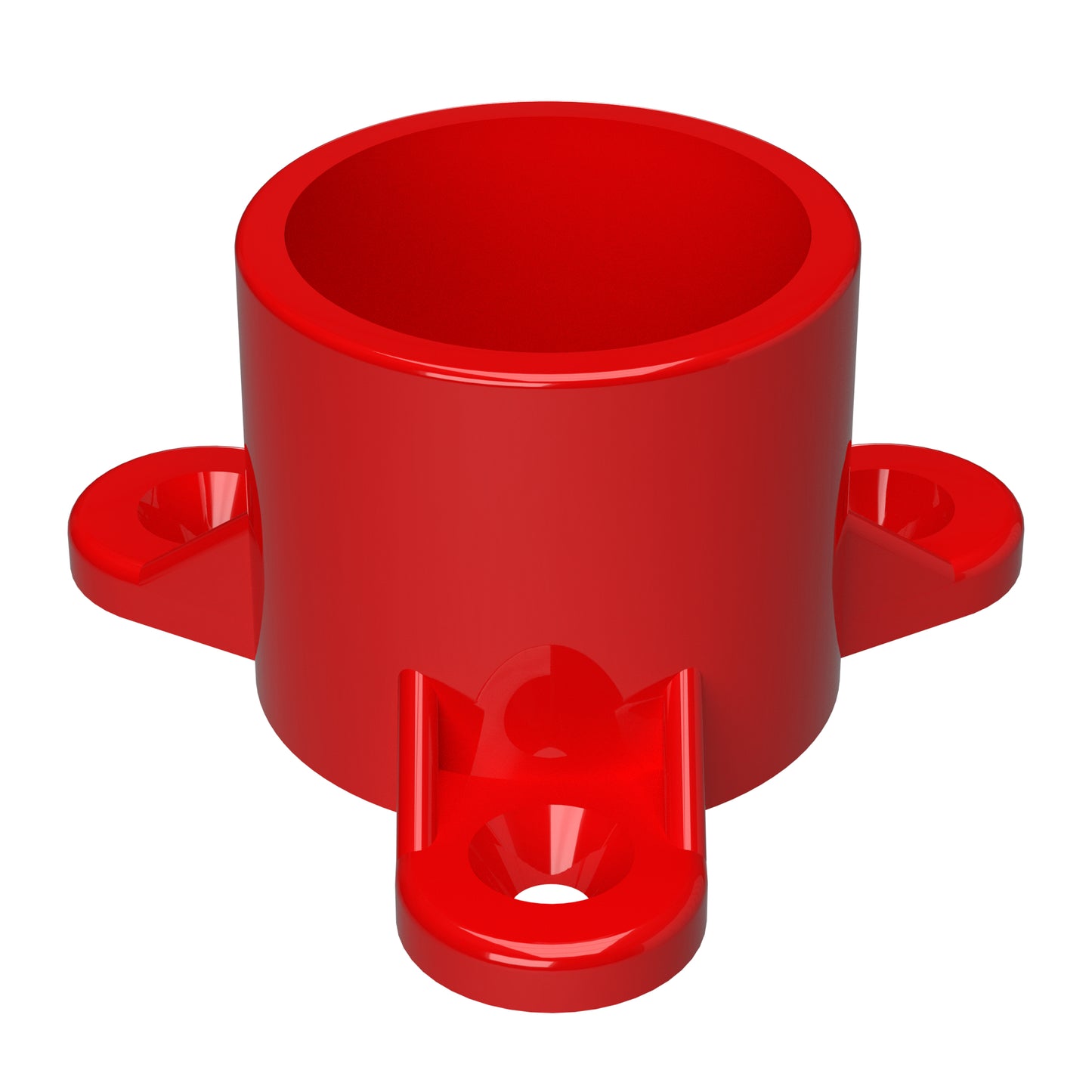1" Screw Tab PVC Furniture Grade Cap - Table Cap - PVC Pipeworks