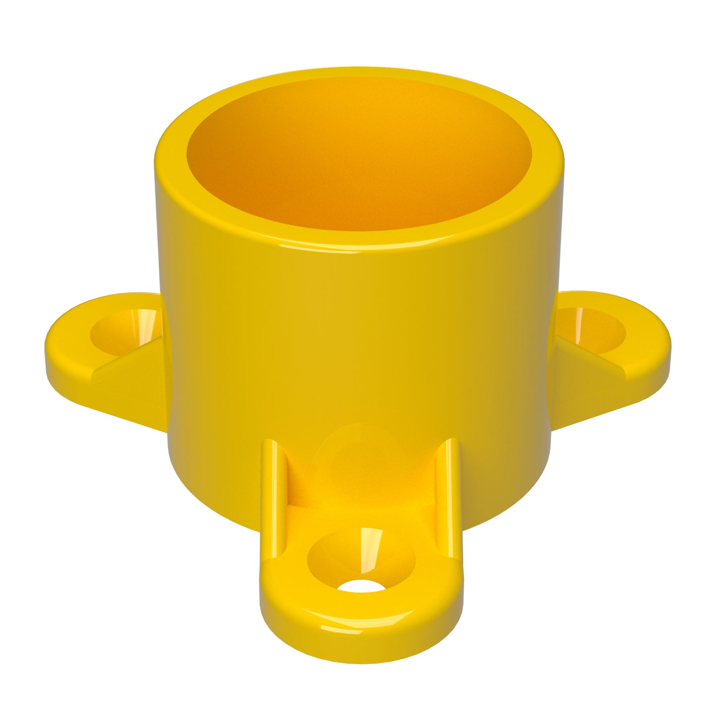1" Screw Tab PVC Furniture Grade Cap - Table Cap - PVC Pipeworks