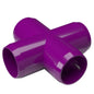 Cross PVC Furniture Grade Fitting - X Joint - PVC Pipeworks